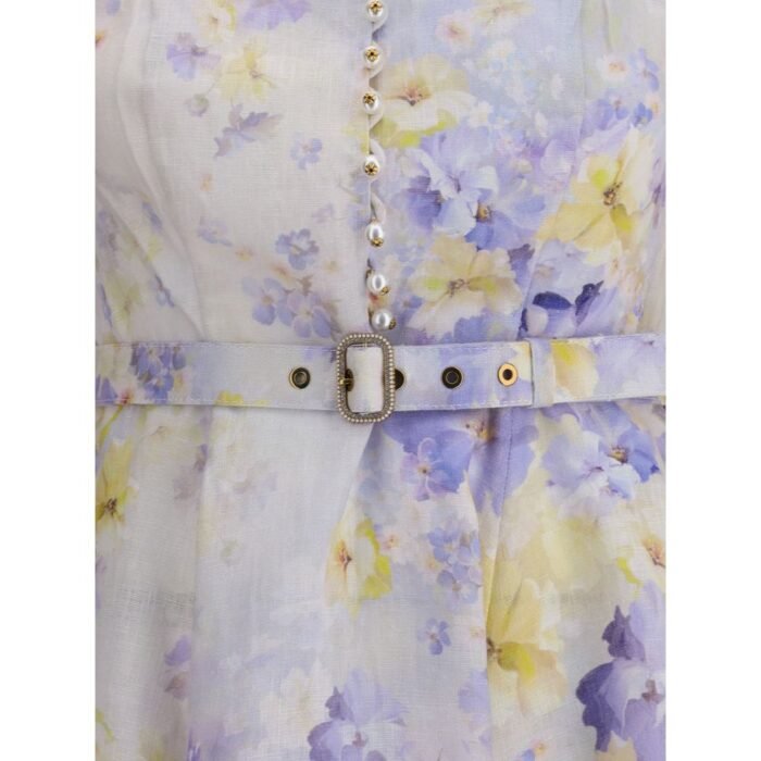 Zimmermann Crush Düğmeli Mini Elbise - Görsel 3