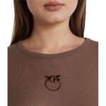 PINKO Kahverengi Viskon Kazak - Görsel 4