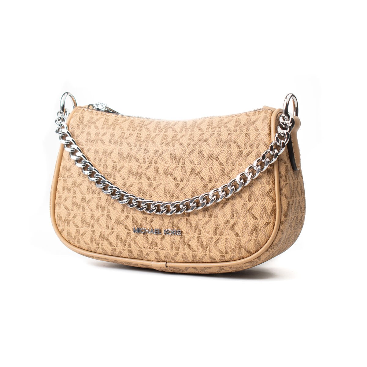 0197853701366_S0392788_P00 Çanta - Michael Kors Carmela Kahverengi Kadın El Çantası Canvas Kumaş - Ana Görsel