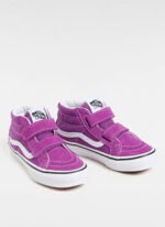 Vans VN000CYBE2T1-SK8-Mid Reissue V Mor Deri Kız Çocuk Yürüyüş Ayakkabısı - Görsel 2