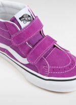 Vans VN000CYBE2T1-SK8-Mid Reissue V Mor Deri Kız Çocuk Yürüyüş Ayakkabısı - Görsel 3