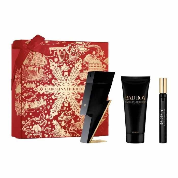 Erkek Kişisel Bakım - Carolina Herrera BAD BOY EDT Erkek Parfüm Seti 3lü Set - Ana Görsel