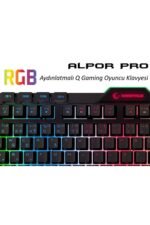 Kb-rx7 Alpor Pro Siyah Rgb Q Gaming Oyuncu Klavyesi - Görsel 4