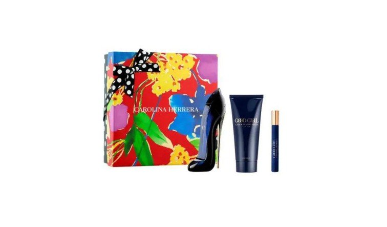 Parfüm - Carolina Herrera Good Girl Set Eau de Parfum 80ml Vücut Losyonu 100ml Mini Eau de Parfum 10ml - Ana Görsel