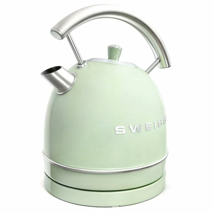 Ev ve Yaşam - Sweiss KTL9 Retro Yeşil Paslanmaz Çelik Elektrikli Su Isıtıcı 1,8 L 2200 W - Görsel 7
