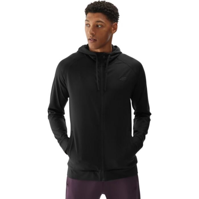 Erkek - 4F M403 Erkek Sweatshirt - Derin Siyah (4FWAW24TFSWM403 20S) (Erkek, Antrenman) - Görsel 3