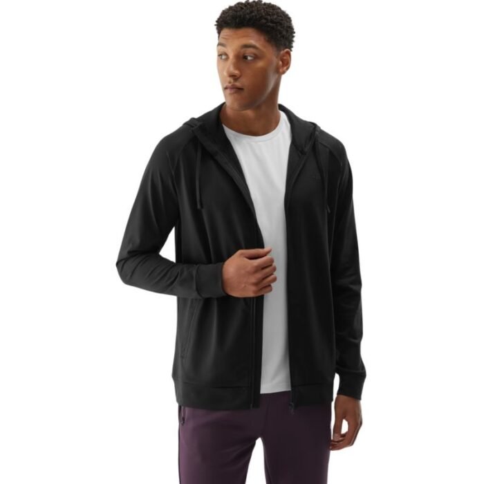 Erkek - 4F M403 Erkek Sweatshirt - Derin Siyah (4FWAW24TFSWM403 20S) (Erkek, Antrenman) - Görsel 8