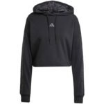 Kadın - adidas Essentials 3 Şeritli Baskılı Fransız Terry Kapüşonlu Sweatshirt W JC6244 (Kadın, Antrenman) - Ana G...