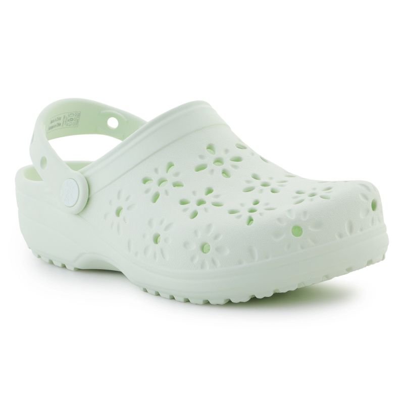 tryoshop-crocs-classic-floral-cut-out-clog-w-210927-3yh-slides-1564583 Ayakkabılar - Crocs Klasik Çiçek Desenli Delikli Terlik W 210927-3YH - Ana Görsel