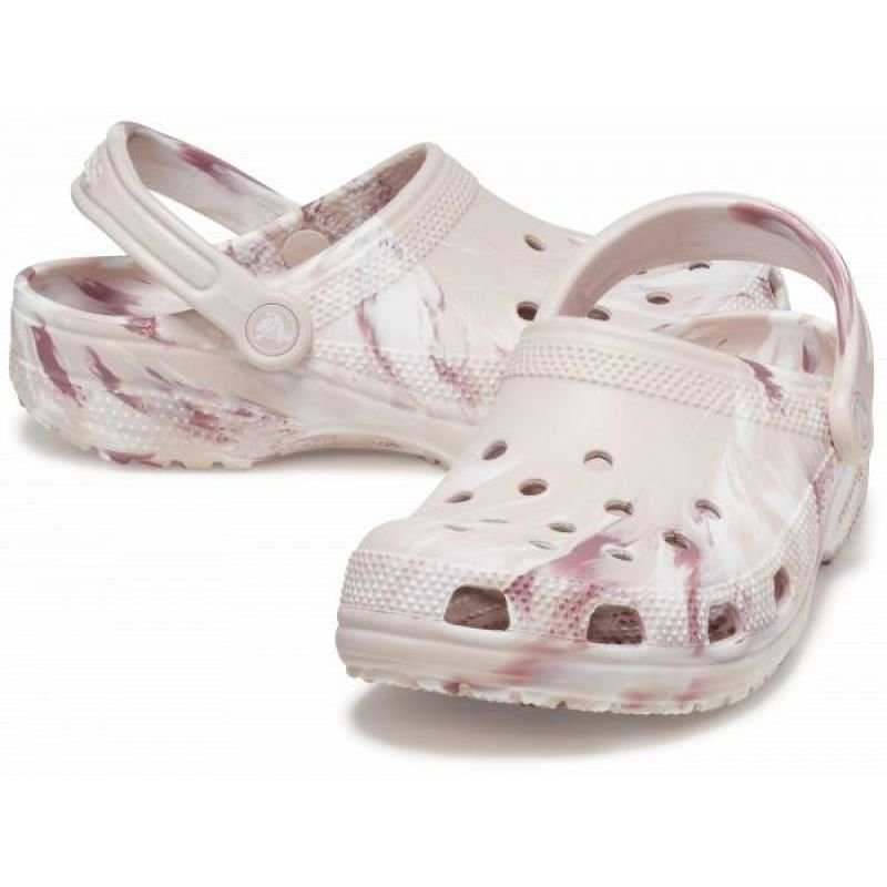 tryoshop-crocs-classic-marbled-clog-206867-6ws-flip-flops-1143900 Crocs Classic Mermer Desenli Terlik - Görsel 1