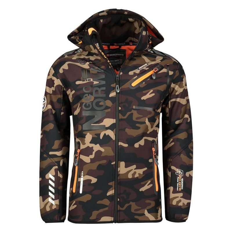 tryoshop-geographical-norway-royaute-m-softshell-jacket-wu1057h-gn-kaki-orange-1559209-2 Geographical Norway Royaute M Softshell Ceket - Görsel 1