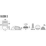 Ev ve Yaşam - High Peak Falcon 3 Çadır 10329 (Erkek, Kadın) - Görsel 6