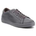 Ayakkabılar - Lacoste Straightset 4 Srm Gry Deri Erkek Spor Ayakkabı - Görsel 2