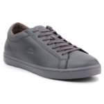 Ayakkabılar - Lacoste Straightset 4 Srm Gry Deri Erkek Spor Ayakkabı - Ana Görsel