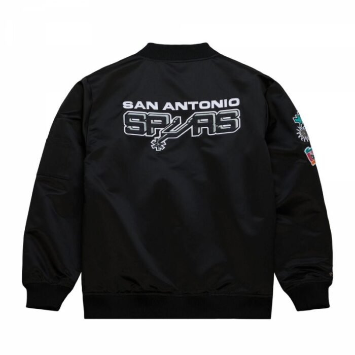 Mitchell & Ness Hafif Saten Bomber San Antonio Spurs M Ceket - Görsel 2