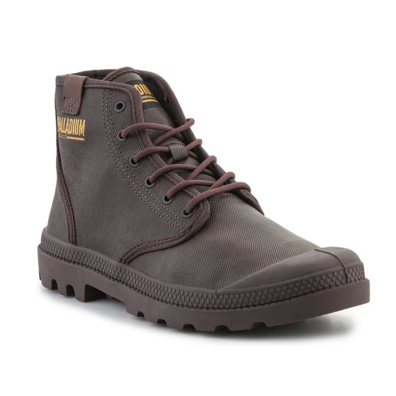 tryoshop-palladium-pampa-hi-coated-u-74375-249-m-dark-cocoa-shoes-1153492-2 Palladium PAMPA HI COATED U 74375-249-M Koyu Kakao Ayakkabı - Görsel 1