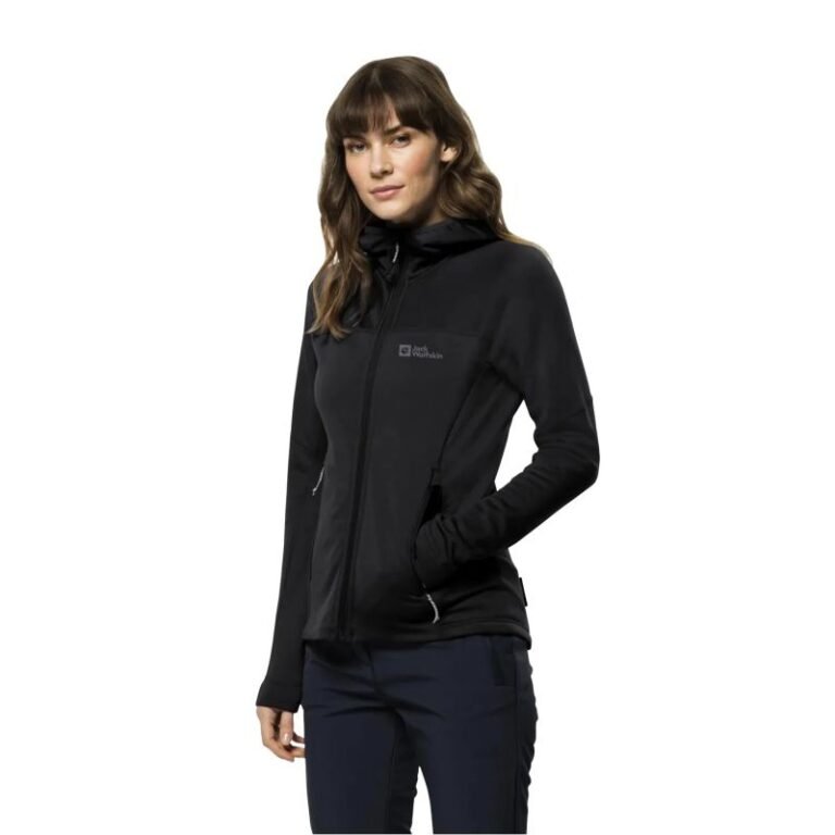 Kadın - Polar Jack Wolfskin Hirschberg Kapüşonlu Fleece Ceket 1710871-6000 (Kadın, TurizmDış Mekan) - Görsel 2