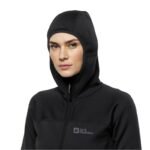 Kadın - Polar Jack Wolfskin Hirschberg Kapüşonlu Fleece Ceket 1710871-6000 (Kadın, TurizmDış Mekan) - Görsel 4