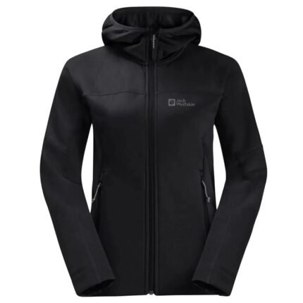 Kadın - Polar Jack Wolfskin Hirschberg Kapüşonlu Fleece Ceket 1710871-6000 (Kadın, TurizmDış Mekan) - Ana Görsel