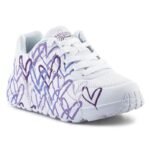 Ayakkabılar - Skechers JGoldcrown Uno Lite Spread the Love Jr 314064L WLPR ayakkabıları (Çocuk, Yaşam Tarzı) - Görs...