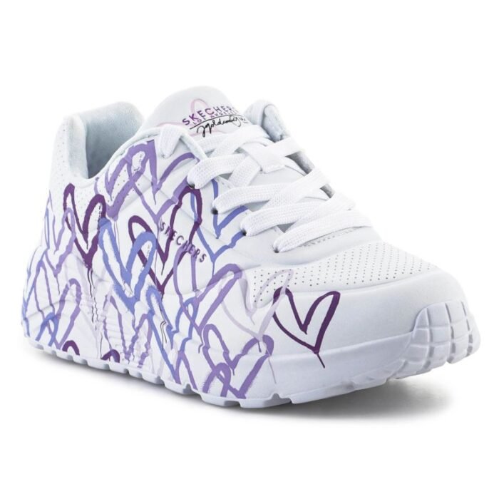Ayakkabılar - Skechers JGoldcrown Uno Lite Spread the Love Jr 314064L WLPR ayakkabıları (Çocuk, Yaşam Tarzı) - Görs...
