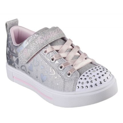 Ayakkabılar - Skechers Led Heather Charms Jr 314787L GYSL ayakkabı - Ana Görsel