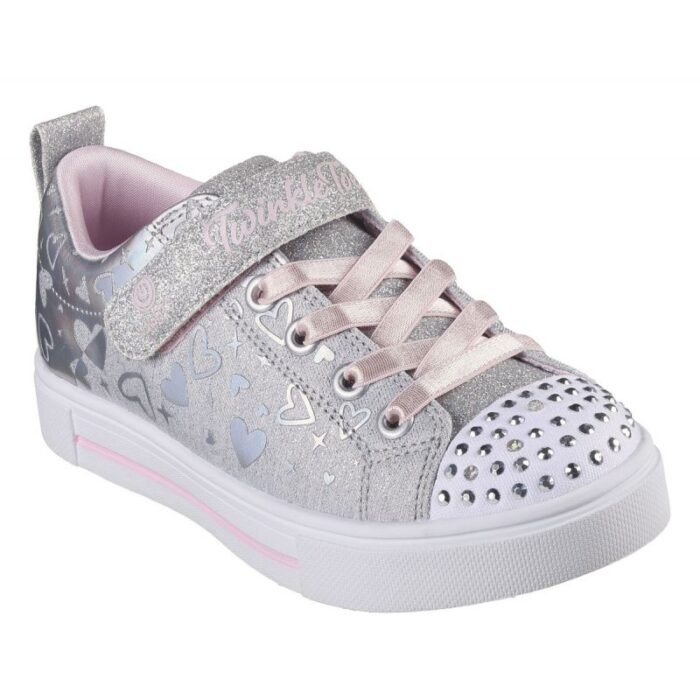 Ayakkabılar - Skechers Led Heather Charms Jr 314787L GYSL ayakkabı - Görsel 8
