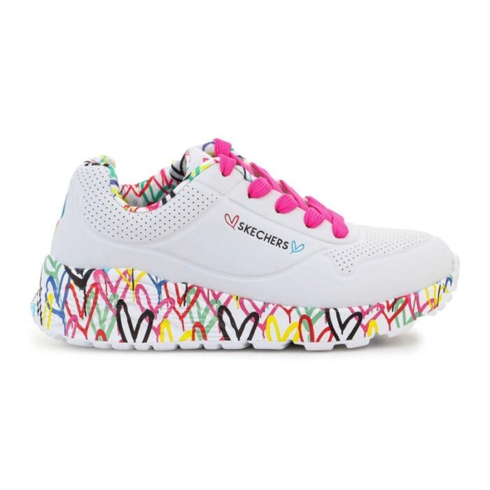 Ayakkabılar - Skechers Lovely Luv Jr 314976L-WMLT ayakkabı (Çocuk, Yaşam Tarzı) - Görsel 6