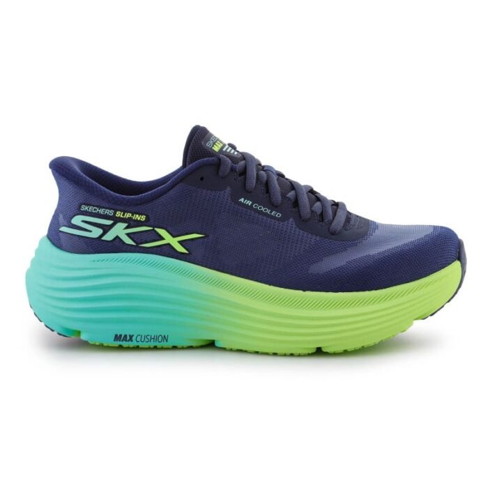 Ayakkabılar - Skechers Max Cushioning Slip-Ins W 129473-NVLM ayakkabılar (Kadın, Antrenman) - Görsel 6