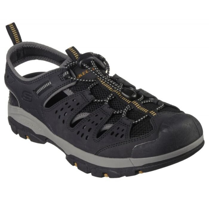 Erkek - Skechers Menard M 205113 BLK Sandalet (Erkek, Yaşam Tarzı) - Görsel 4