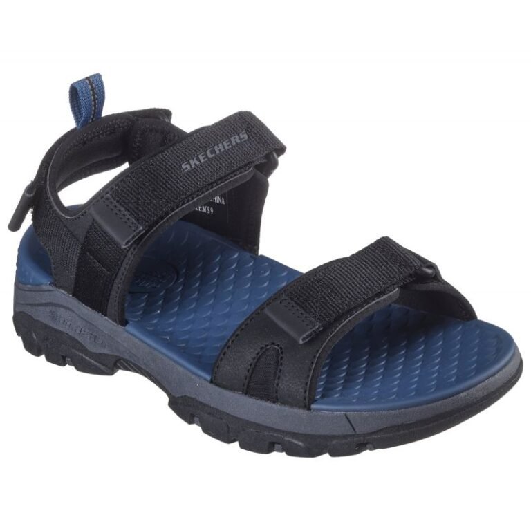 Erkek - Skechers Rahat Fit Sandaletler Tresmen Ryer M 205112-SİYAH - Ana Görsel