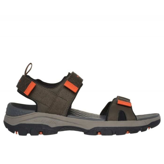 Erkek - Skechers Rahat Fit Sandaletler Tresmen Ryer M 205112-OLV - Görsel 4