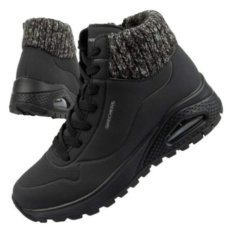Ayakkabılar - Skechers Uno Rugged W 167988 BLK Kadın Spor Ayakkabı (Kadın, TurizmDış Mekan) - Ana Görsel