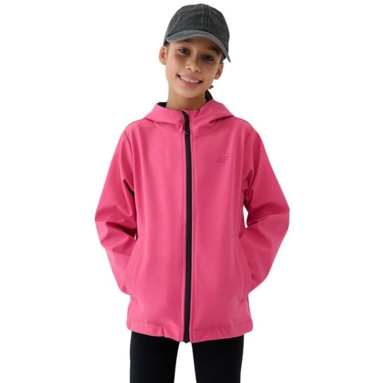 Kadın - 4F F305 Kız Softshell Ceket (Çocuk, TurizmDış Mekan) - Görsel 2