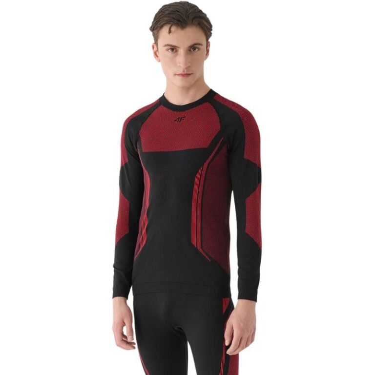 Kadın - Termoaktif Tişört 4F M165 Kırmızı (Erkek, Kış Sporları) - Ana Görsel