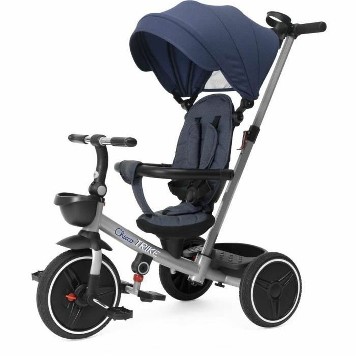 tricycle-chicco_1153875 Çocuk - Chicco 4-in-1 Katlanabilir Çocuk Üç Tekerlekli Bisiklet Siyah - Ana Görsel