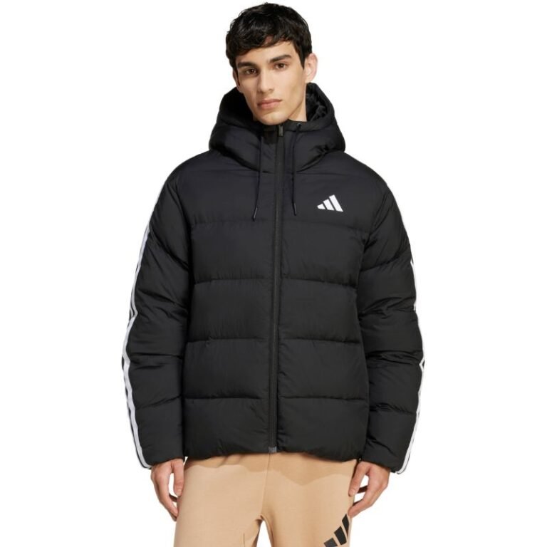 Kadın - adidas Essentials Climawarm 3 Şeritli Şişme Kapüşonlu Mont (Erkek, TurizmDış Mekan) - Görsel 2