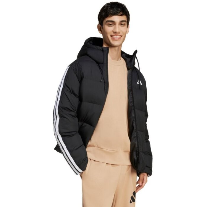 Kadın - adidas Essentials Climawarm 3 Şeritli Şişme Kapüşonlu Mont (Erkek, TurizmDış Mekan) - Görsel 6
