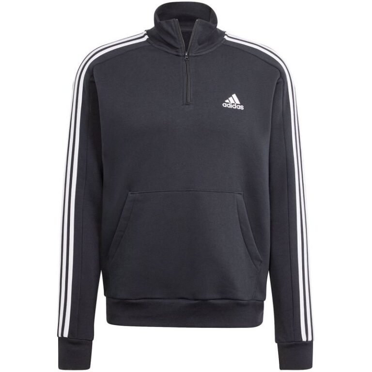 Kadın - adidas Essentials Fleece 3-Stripes 14-Zip M HZ6235 sweatshirt (Erkek, Yaşam Tarzı) - Ana Görsel