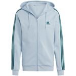 Kadın - adidas Essentials Fleece 3-Şeritli Tam Fermuarlı Erkek Sweatshirt (Erkek, Antrenman) - Ana Görsel