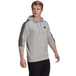 Kadın - adidas Essentials Fleece 3-Şeritli Kapüşonlu Sweatshirt M GK9084 (Erkek, Yaşam Tarzı) - Görsel 7