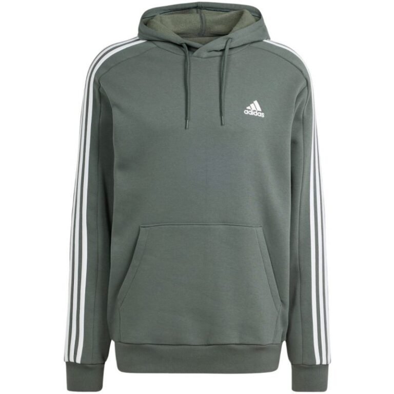 Kadın - adidas Essentials Fleece 3-Şeritli Kapüşonlu Sweatshirt Erkek IX2366 (Erkek, Antrenman) - Ana Görsel