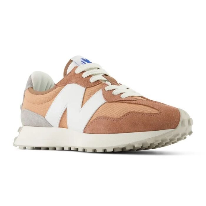 Ayakkabılar - New Balance 327 spor ayakkabı, turuncu süet, kadınerkek spor ayakkabısı - Görsel 3