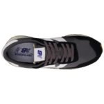 Ayakkabılar - New Balance erkek spor ayakkabı, süet deri yaşam tarzı spor ayakkabısı, siyah (MS237GA) - Görsel 2
