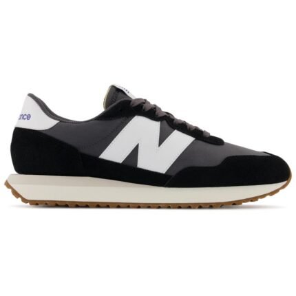 Ayakkabılar - New Balance erkek spor ayakkabı, süet deri yaşam tarzı spor ayakkabısı, siyah (MS237GA) - Ana Görsel