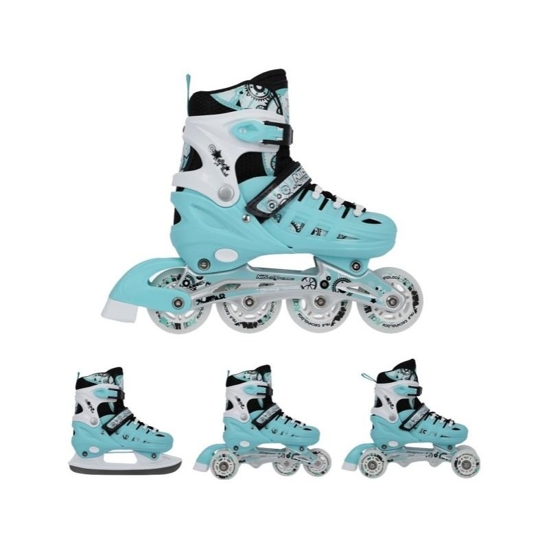 tryoshop-nh10905-4in1-mint-size-l-39-42-roller-skates-with-dimensional-hockey-blade-nils-extreme-1565782 Çocuk - NH10905 4ü 1 Arada NANE BÜYÜKLÜĞÜ L(39-42) HAREKETLİ Patenler, BOYUTLU HOKEY BLADE NILS EXTREME - Ana Görsel