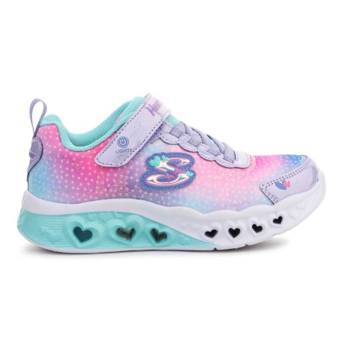 Ayakkabılar - Skechers S Lights Flutter Heart Işıklar Jr 302315-LVMT Ayakkabılar (Çocuk, Yaşam Tarzı) - Görsel 7
