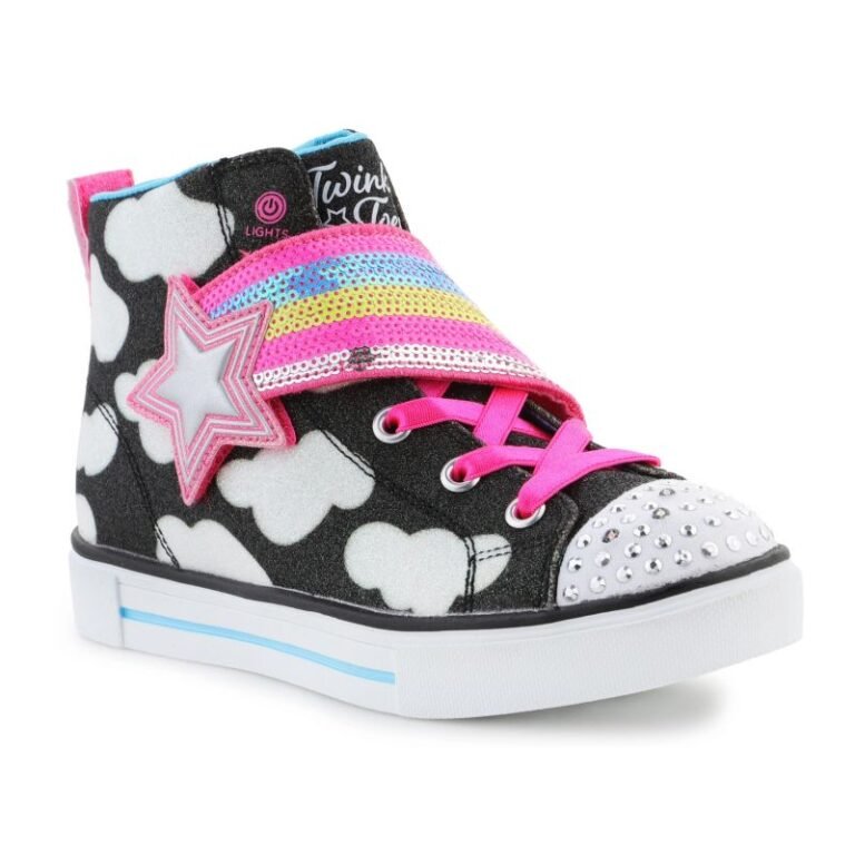 Ayakkabılar - Skechers Twinkle Toes Ayakkabıları Twinkle Sparks - Shooting Star Jr 314775L-BKMT - Ana Görsel