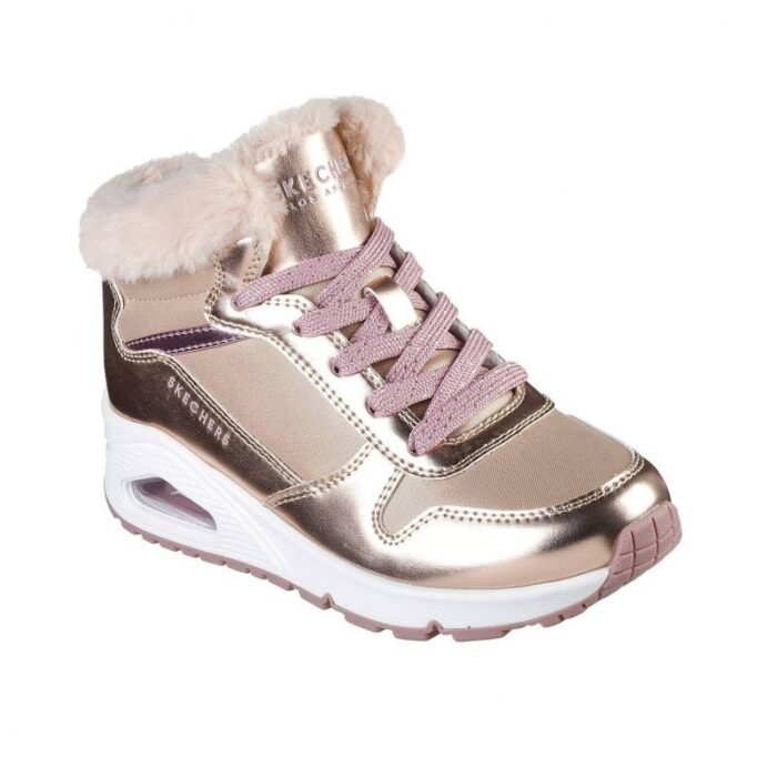 Ayakkabılar - Skechers UNO COZY ON AIR JR 310518L-RSGD ayakkabıları - Görsel 2