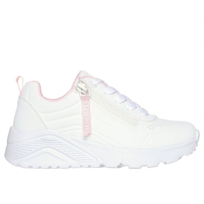 Ayakkabılar - Skechers Uno Lite Easy Zip Jr 310387L WHT ayakkabı - Görsel 7